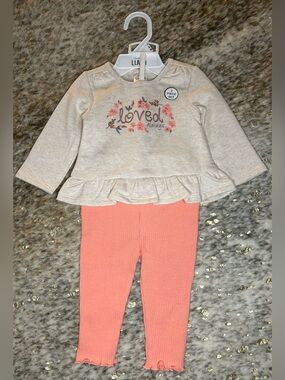 5 for $25🔥LLAMA "Loved Always" Matching Outfit Baby Size 6M‎